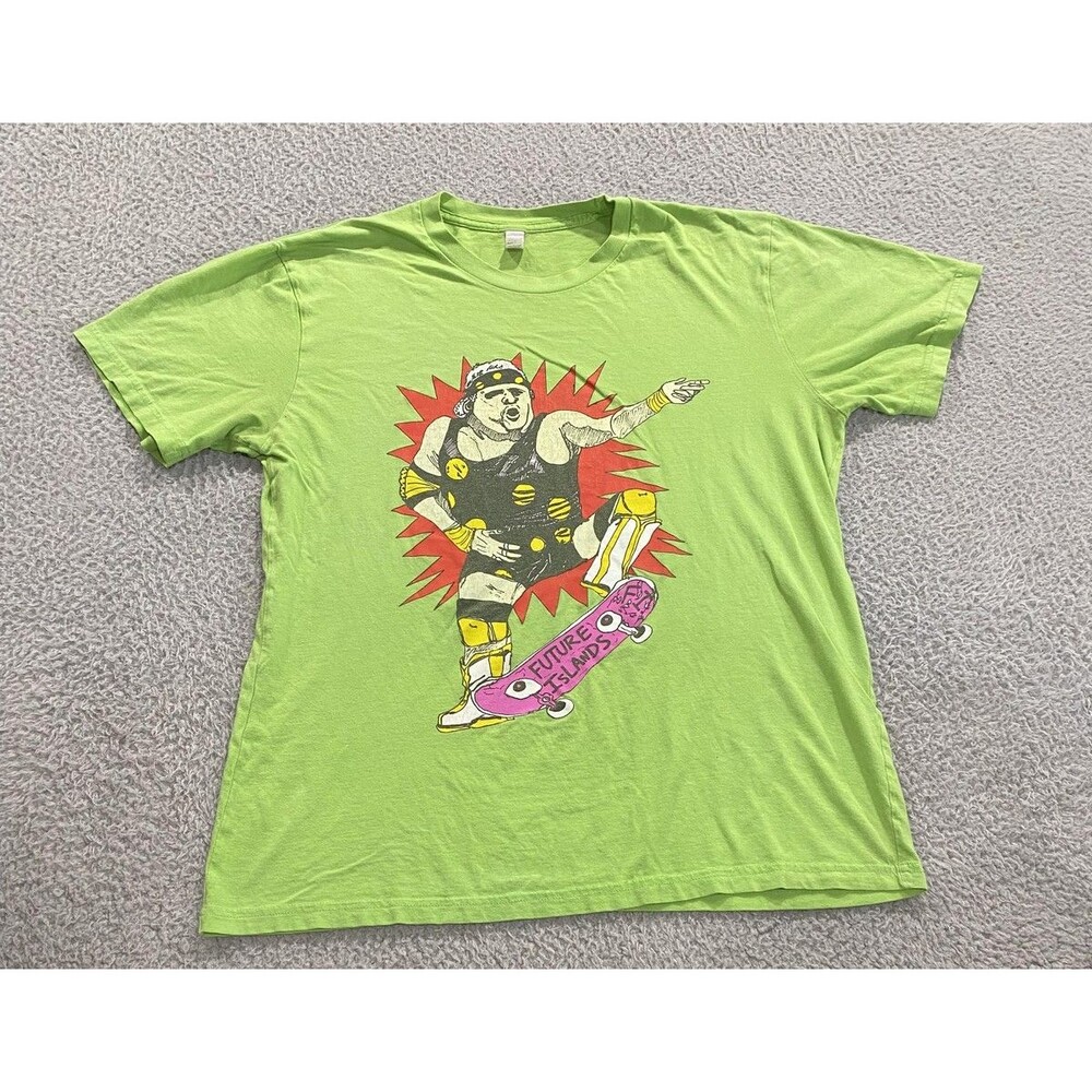 Dusty Rhodes Shirt Mens Large Green Royal Apparel The American Dream Wrestling